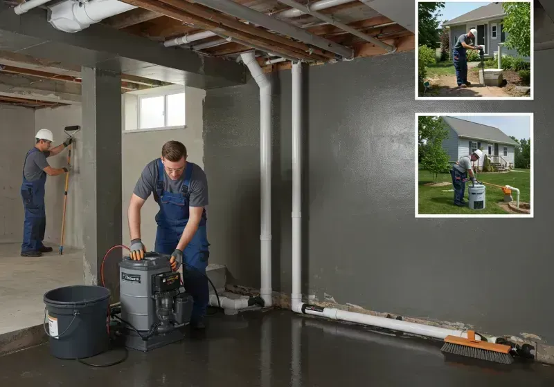 Basement Waterproofing and Flood Prevention process in Belville, NC